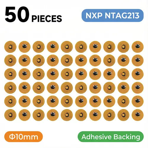 10mm Diameter High Temperature RFID NFC FPC Tags NXP NFC213 Mini Cards 13.56MHz Anti-Fake Anti-Metal Passive RF Card - Image 9
