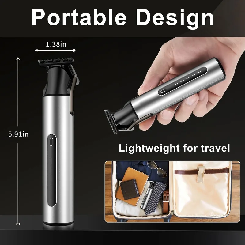 Beard Trimmer for Men Professional Hair Clippers Zero Gapped Hair Trimmer Cordless USB Rechargeable Easy To Hold and Use Clipper