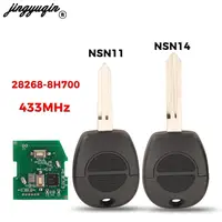 Jingyuqin 28268-8H700 433MHz สําหรับ Nissan Patrol NAVARA X-Trail Serena Primera Micra Almera ไม่มีชิป 2BT รีโมทกุญแจรถ FOB