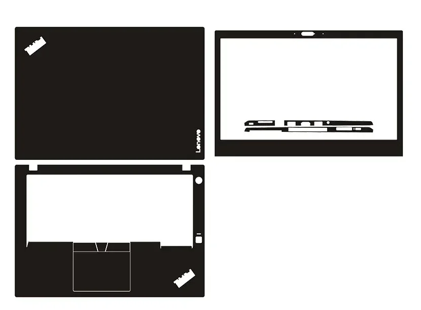 Pre-cut 1xTop+1xPalmrest+1xScreen Bezel Skin Sticker Cover For Thinkpad E14 T15 Gen 1 L15 Gen 2 T14 L480 L490 P53 P53S P15V P15S