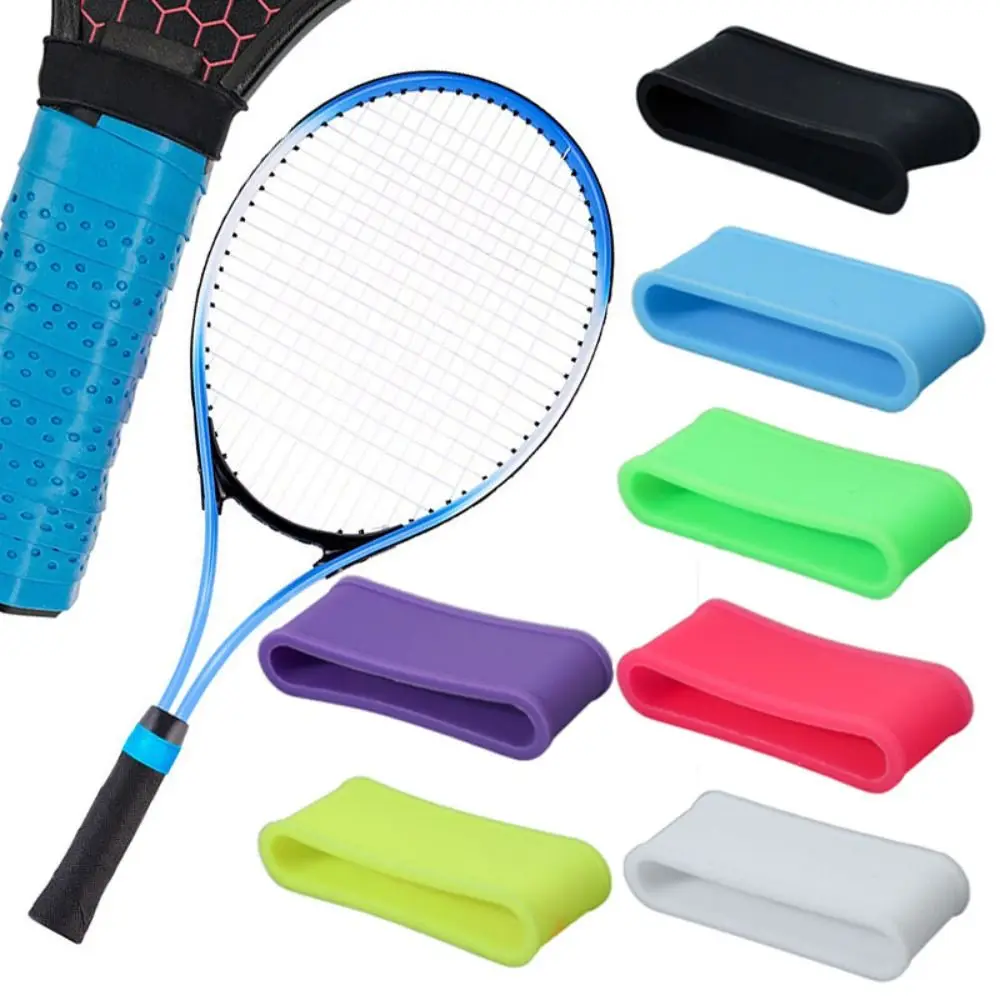 5 Anelli Fermi Grip In Gomma Per Racchetta Da Tennis | Fascia Elastica Per Impugnatura E Overgrip | Accessori Universali