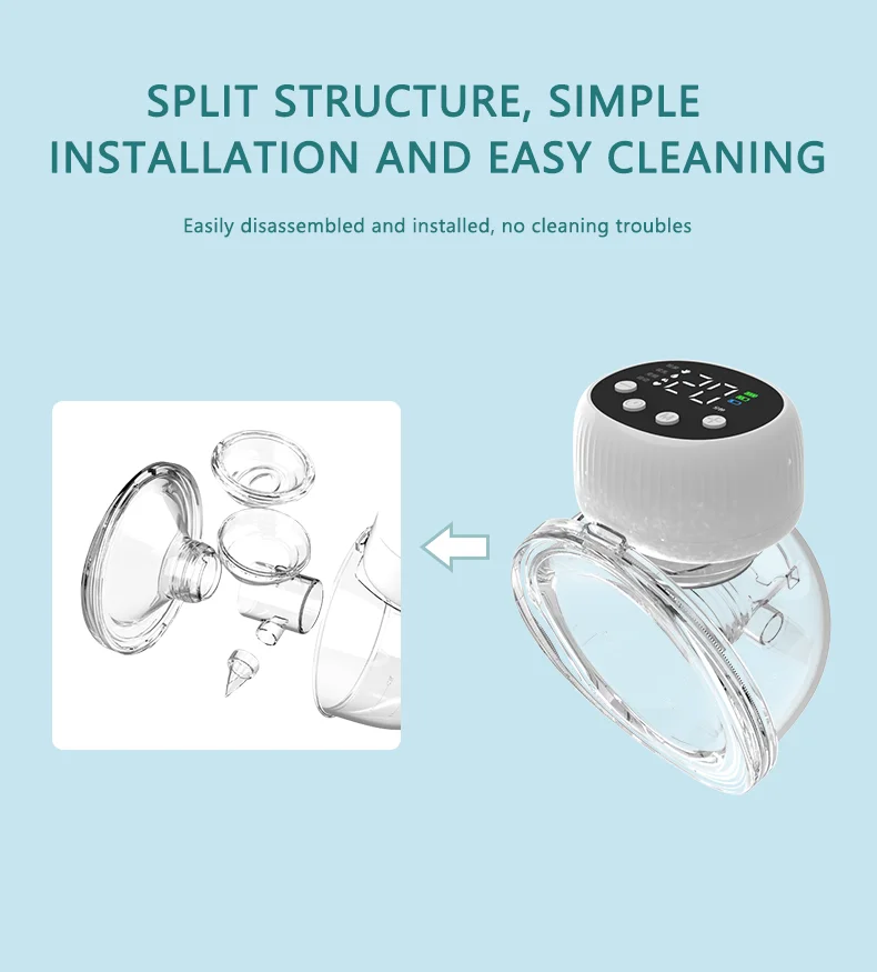 Wearable Breast Pump Hands Free Electric Portable Wearable Breast Pumps BPA-free Breastfeeding Milk Collector