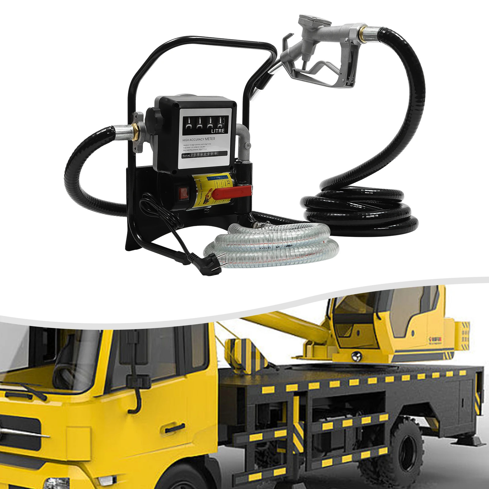200W Öltransferpumpe Ölbrunnenpumpe Diesel-Extraktionspumpe 45l/Min Gusseisen-Kraftstoffpumpe 3600 U/min für Fahrzeuge und Boote – Detail 1