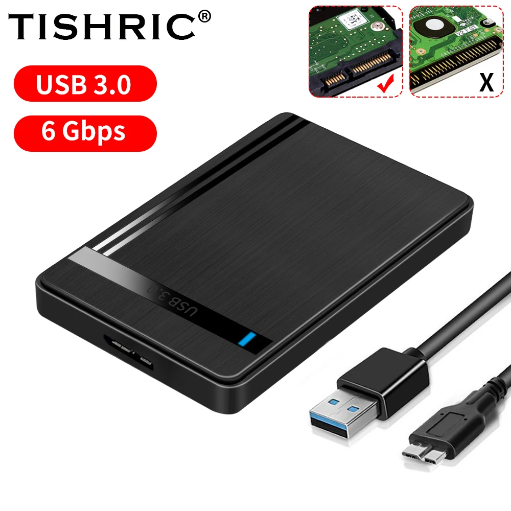External Hard Drive Case Adapter 2.5 HDD SSD Case Enclosure