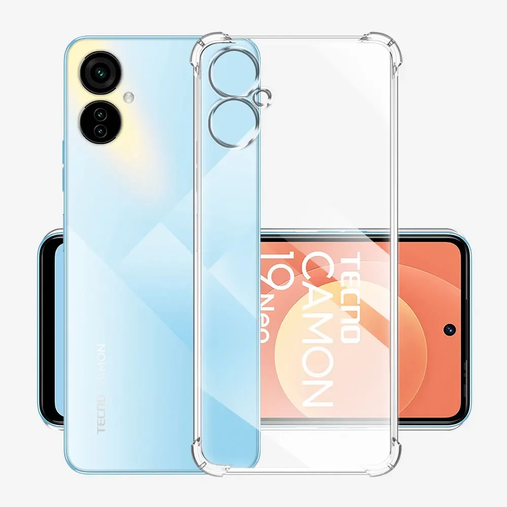 Silicone Soft Shockproof Clear Phone Case Cover