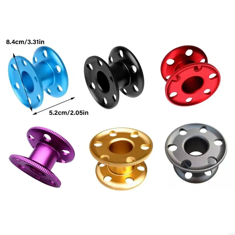 Aluminum Alloy Diving Fishing Reel Diving Equipment Buoy Spool Reel Scubas Snorkeling Spool Finger