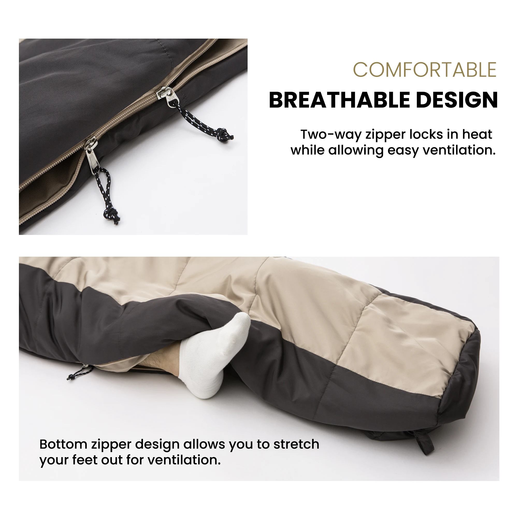 MOUNTAINTOP Adult Mummy Sleeping Bag Blanket Sleeping Bags Winter for Camping Hiking Travel Indoor