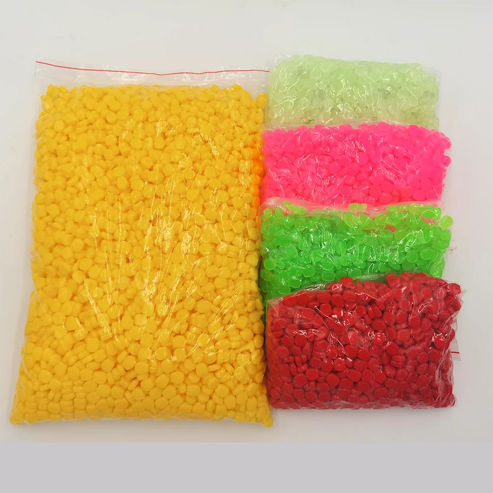 1000PCS/lot Flavor Corn Kernels Taste Articulated Bait Silicone Artificial  Baits 1cm 0.3g Soft Fishing Lure Hooks Fish Lure