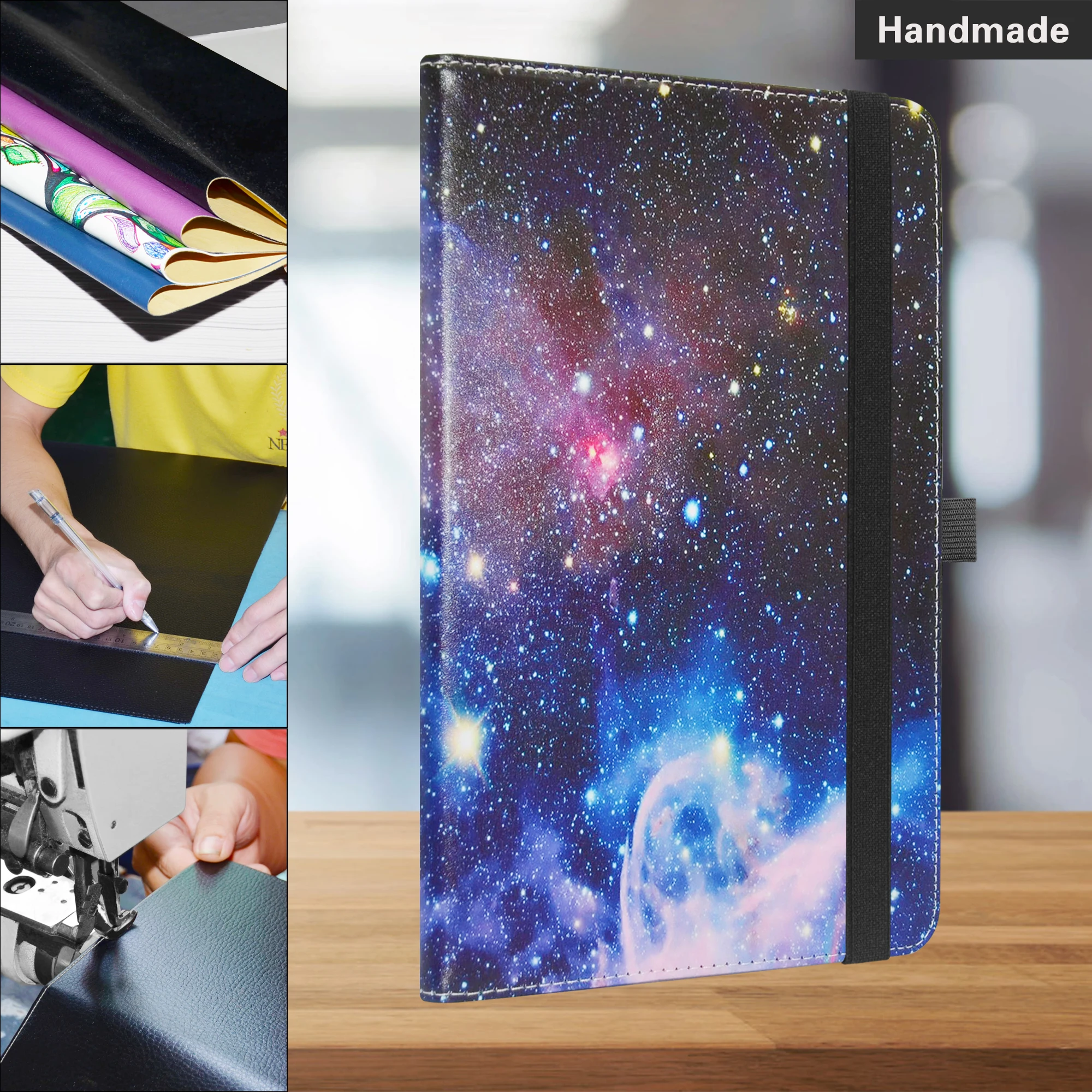 Capa dobrável para tablet com fecho elástico,
