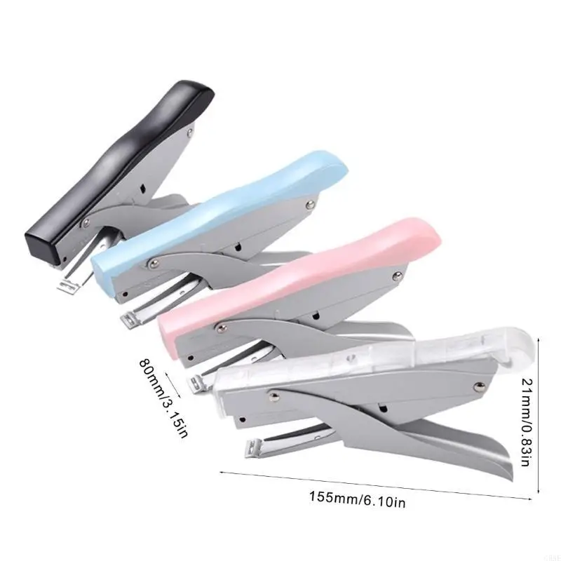 C5AE 핸드 헬드 스테이플러 10 시트 용량 데스크 스테이플러 사무실 용 스테이플러