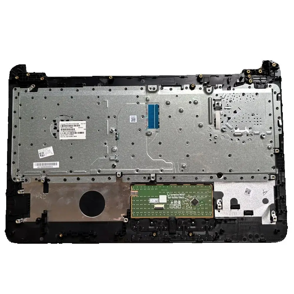 100% Nuovo LA CAN/FR Per HP 15-AY 15-AC 15-AF 15-BA TPN-C125 250 255 G4 G5 tastiera del computer portatile Palmrest Assembly coperchio SUPERIORE C caso No BL - immagine 4