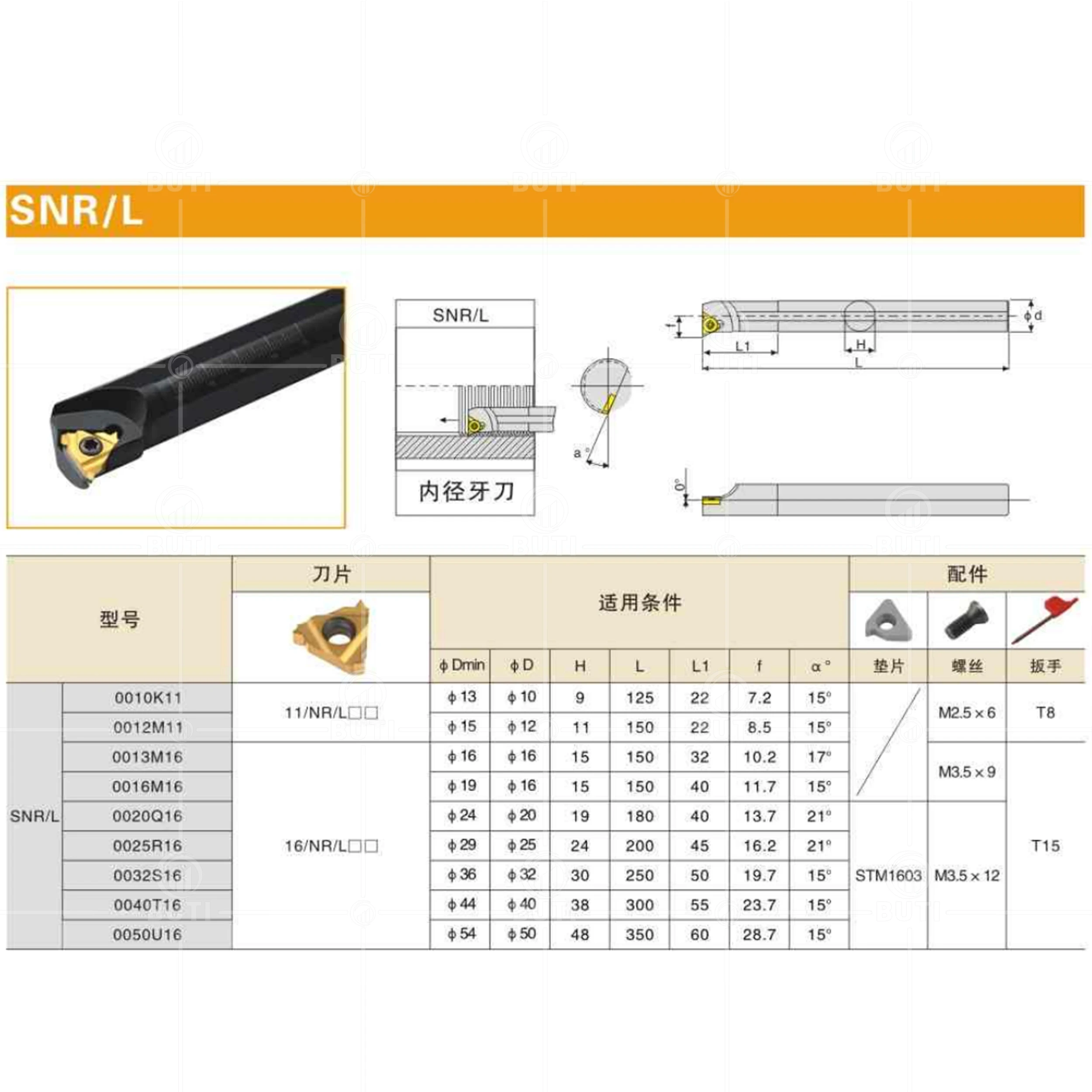 DESKAR 100% 오리지널 SNR0008K11 SNR/L0010K11 SNR/L0016Q16 SNR0020R16 SNR0025S16내부 나사 선삭 공구 SER SEL 선반 홀더