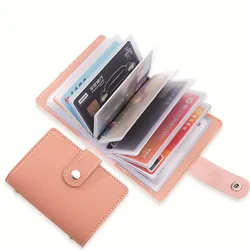 Women's 26 Cards Slim PU Leather ID Credit Card Holder Pocket Case Purse Wallet
