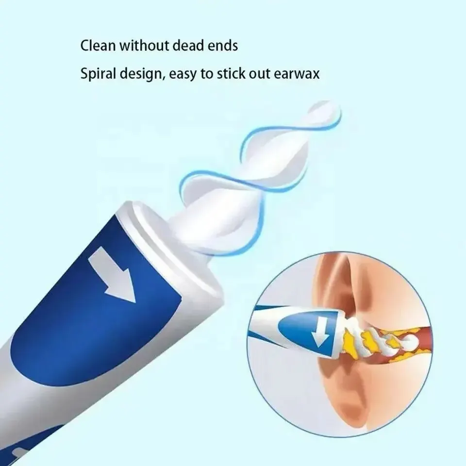 Ear Wax Remover Tool With Soft Silicone 16 Replacement Tips Grab Extract Earwax