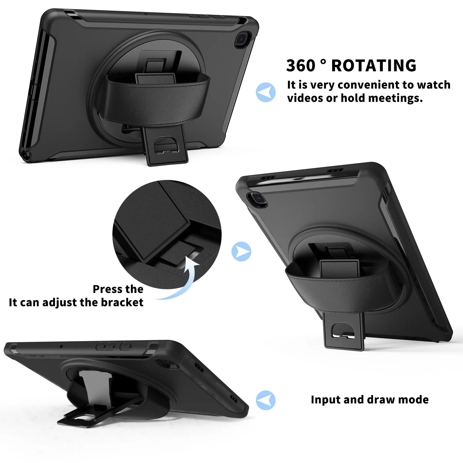 Heavy Duty Shockproof Kickstand Handle Case