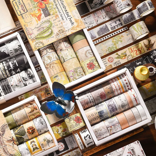 20 Rolls Of Washi Tape Set For Bullet Journaling, Scrapbooking
