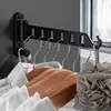 KXRC Wall Mounted Laundry Hanger Dryer Rack Folding Clothes Hanger Metal Storage Rack for Home Dormitory Balcony Heavy Duty 3