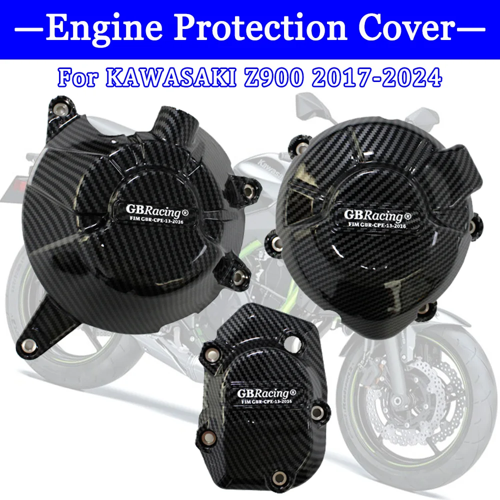 

For KAWASAKI Z900 2017 2018 2019 2020 2021 2022 2023 2024 GB Racing Engine Protection Motorcycle Accessories Carbon Fiber Cover
