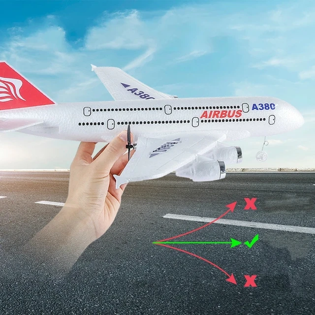 Airbus A380 RC Airplane Boeing 747 RC Plane Remote Control Aircraft 2.4G Fixed Wing Plane Model RC Plane Toys for Children Boys 3