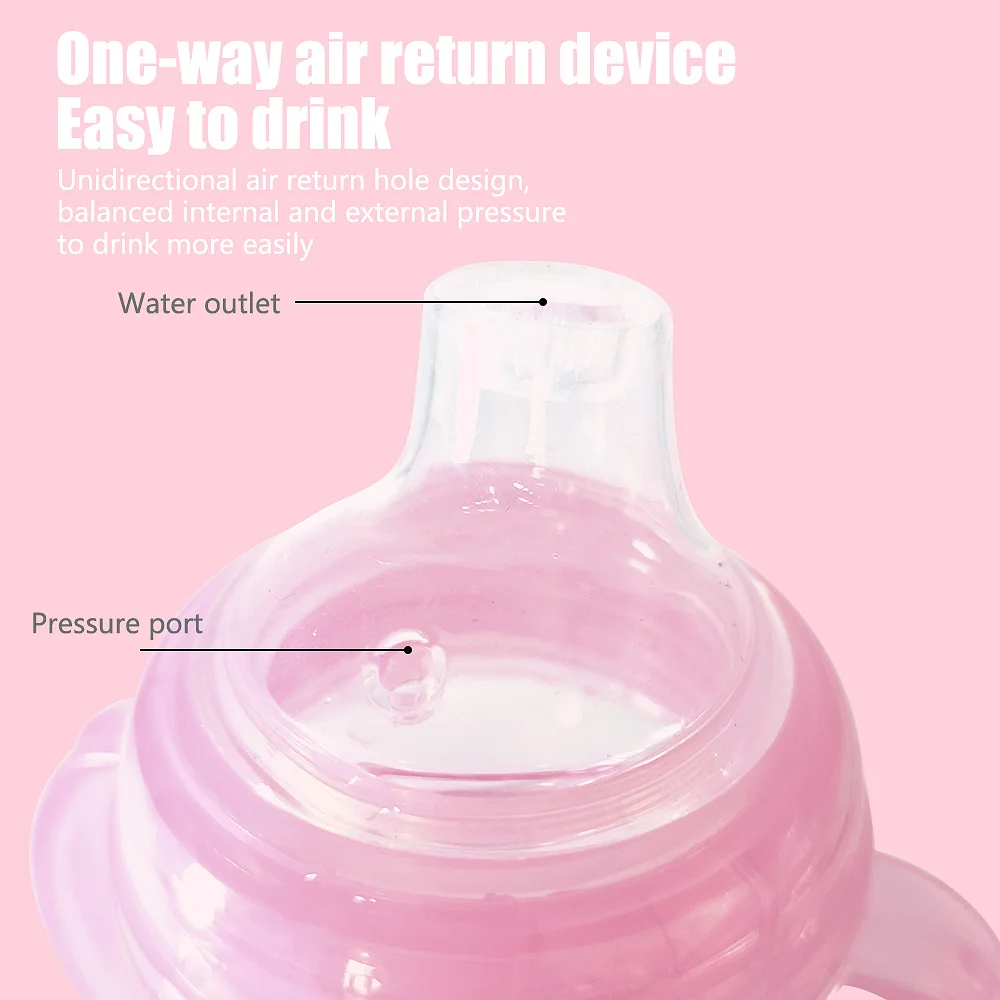2-12 years old Primary School Students Summer Drinking Cup 240ml Leak-proof and Choking Duck Mouth