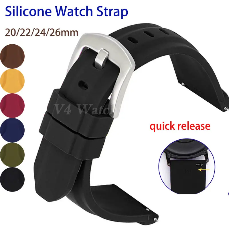 Wholesale Buying Silicone 22 mm Replacement Watch Band CF.OE.B.P.10_K0022421