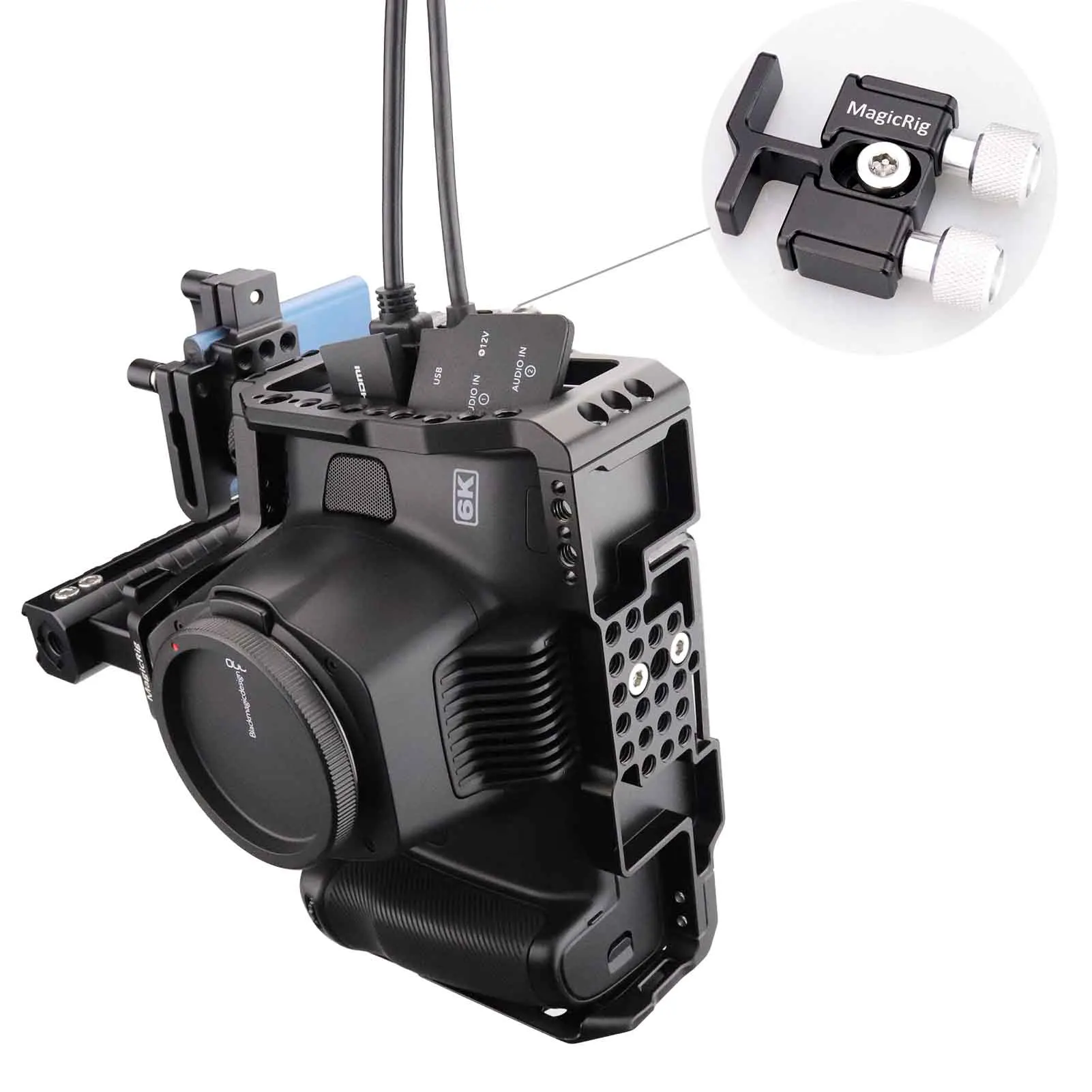 Magicrig para Bmpcc 6k Pro Cabo Usb-c Braçadeira de Cabo para Blackmagic Design Câmera de Cinema de Bolso Compatível para Bmpcc 4k & 6k Gaiola - Image 6