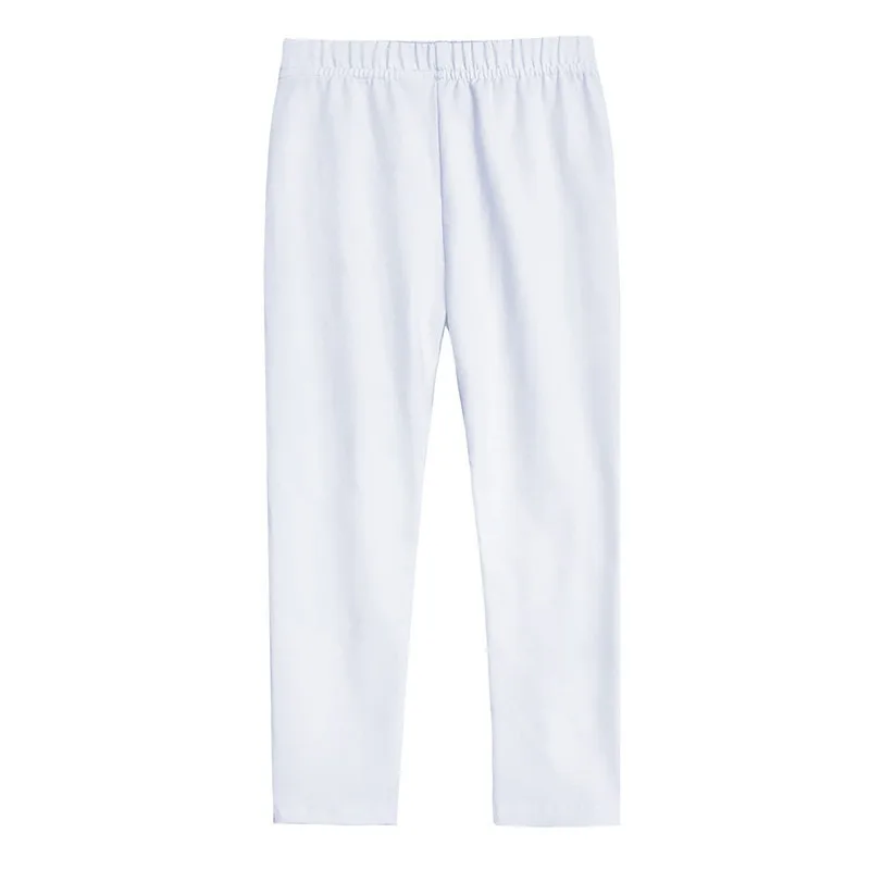 Girls Summer Leggings Kids Solid Skinny Elasticity Trousers Pencil Pants 2-13 YEAR girl pants