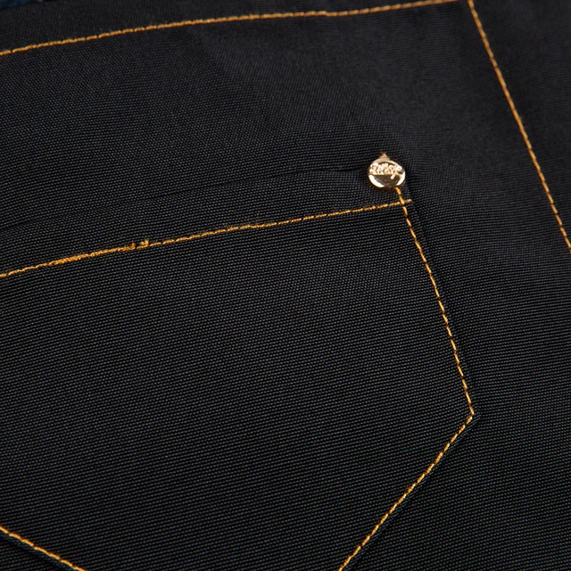 맞춤형 로고와 사용자 정의 텍스트로 개인화할 수 있는 세련되고 실용적인 캔버스 앞치마