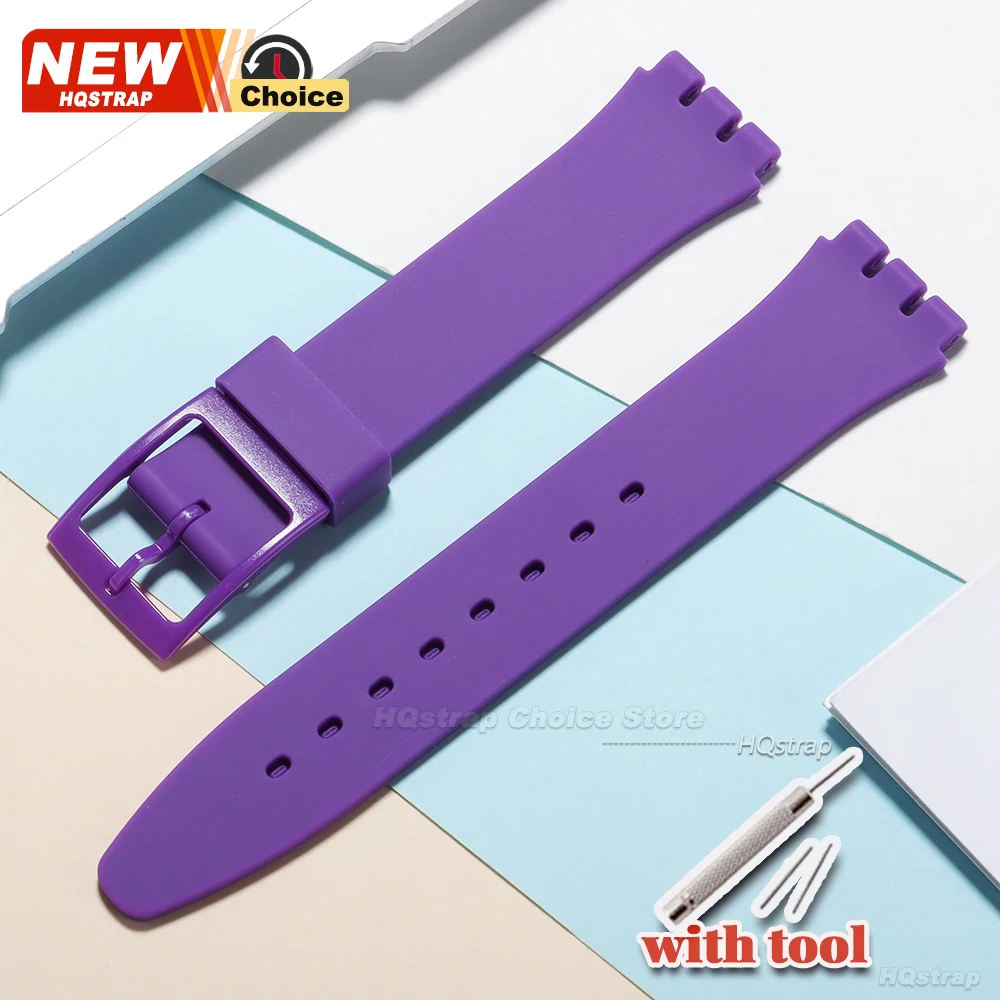 Vibrant Silicone Sport Strap - Waterproof Rubber Wristband with Tool