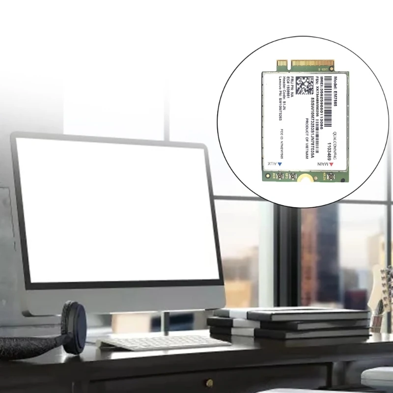 para Carbono x1 6ª Placa sem Fio Em7565 Lte Cat12 Módulo Cobertura Global 896f - Imagem 4