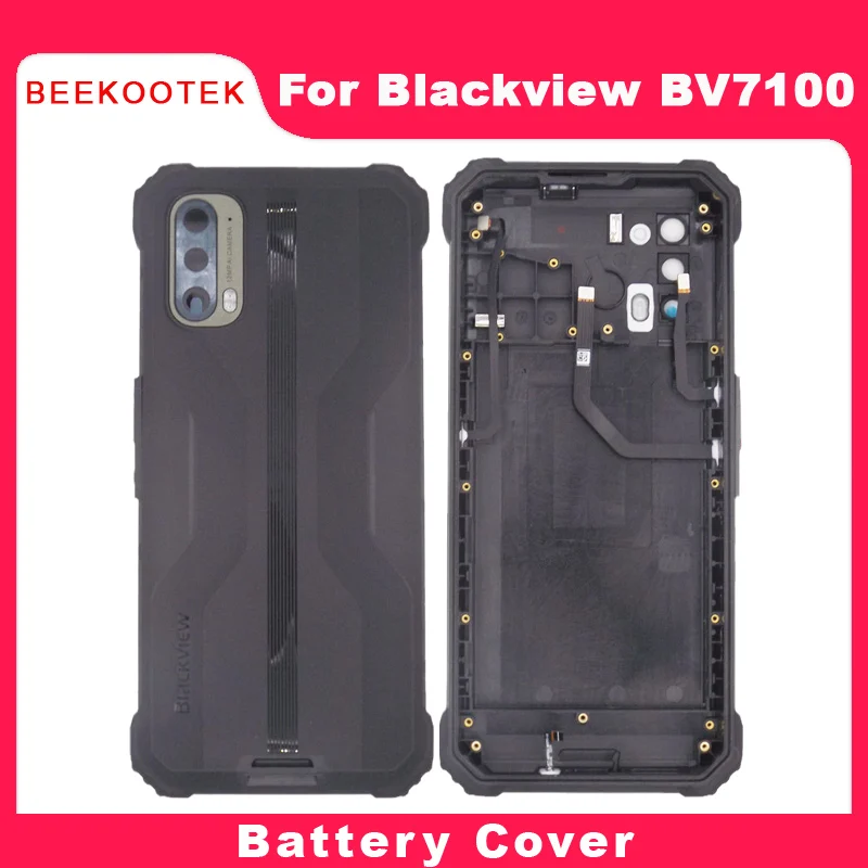 

New Original Blackview BV7100 Battery Cover Back Case Shell With Fingerprint FPC Receiver Accessories For Blackview BV7100 Phone