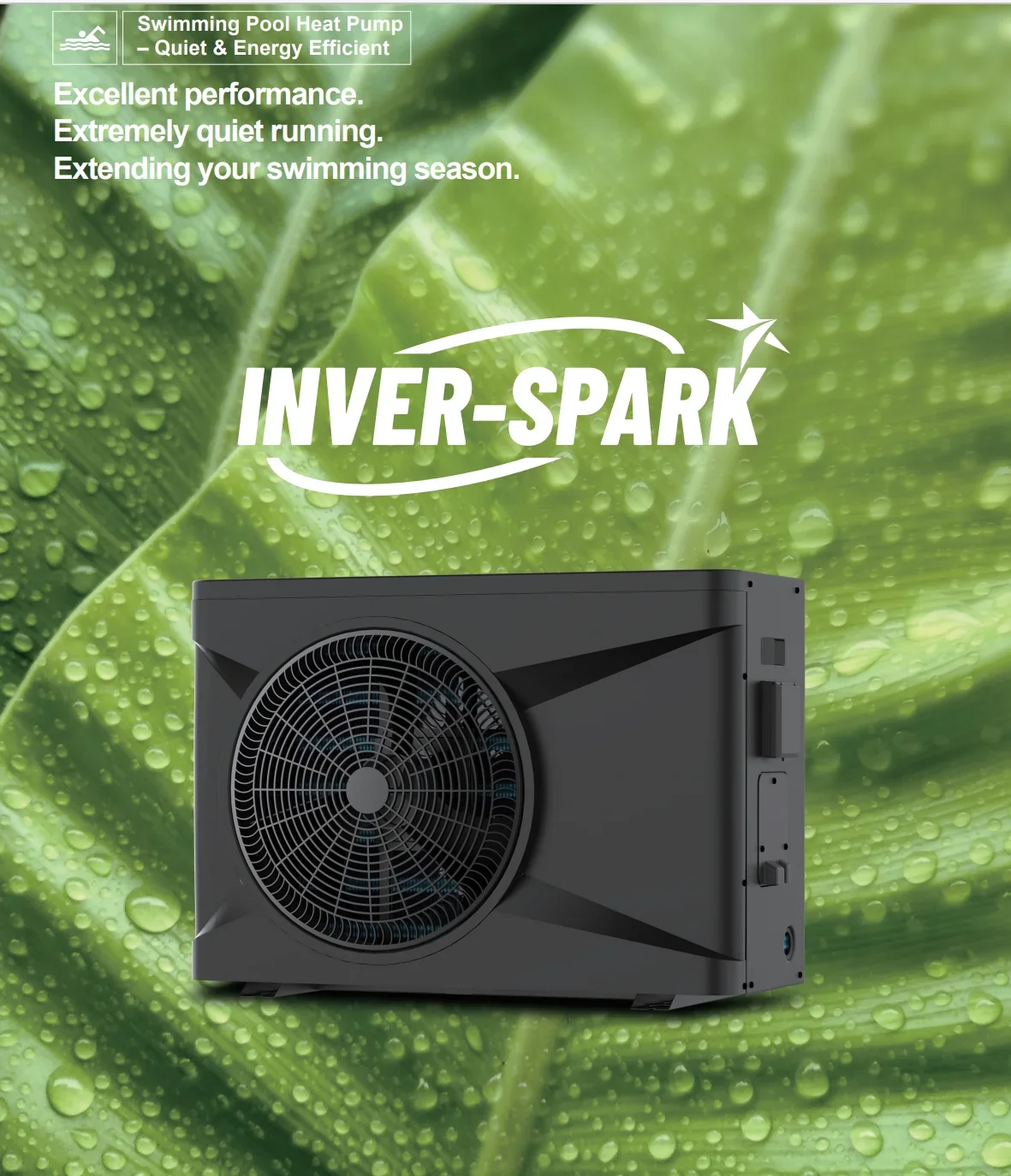 R32 Best Heat Pump Swimming Pool COP 16 Wifi Air To Water Variable Frequency Air Source Heat Pump Swimming Pool