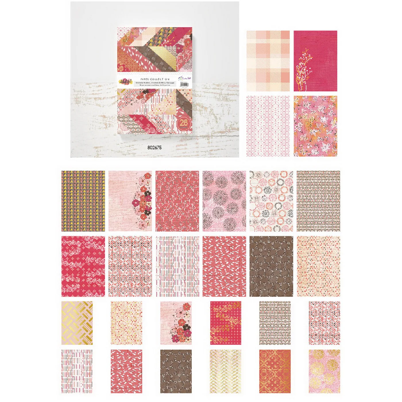 창의적인 패스 스크랩북 종이 디자이너 장식 공예 재료 저널링 배경 종이 접기 팩 산성 없는 A5&A6