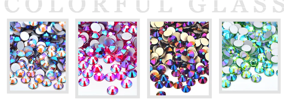 Description Picture 2 of itemJUNAO 4 5 6mm Wholesale Black Resin Rhinestones Flatback Crystals Strass Non Hotfix Stone Bulk Big Package For DIY Nails