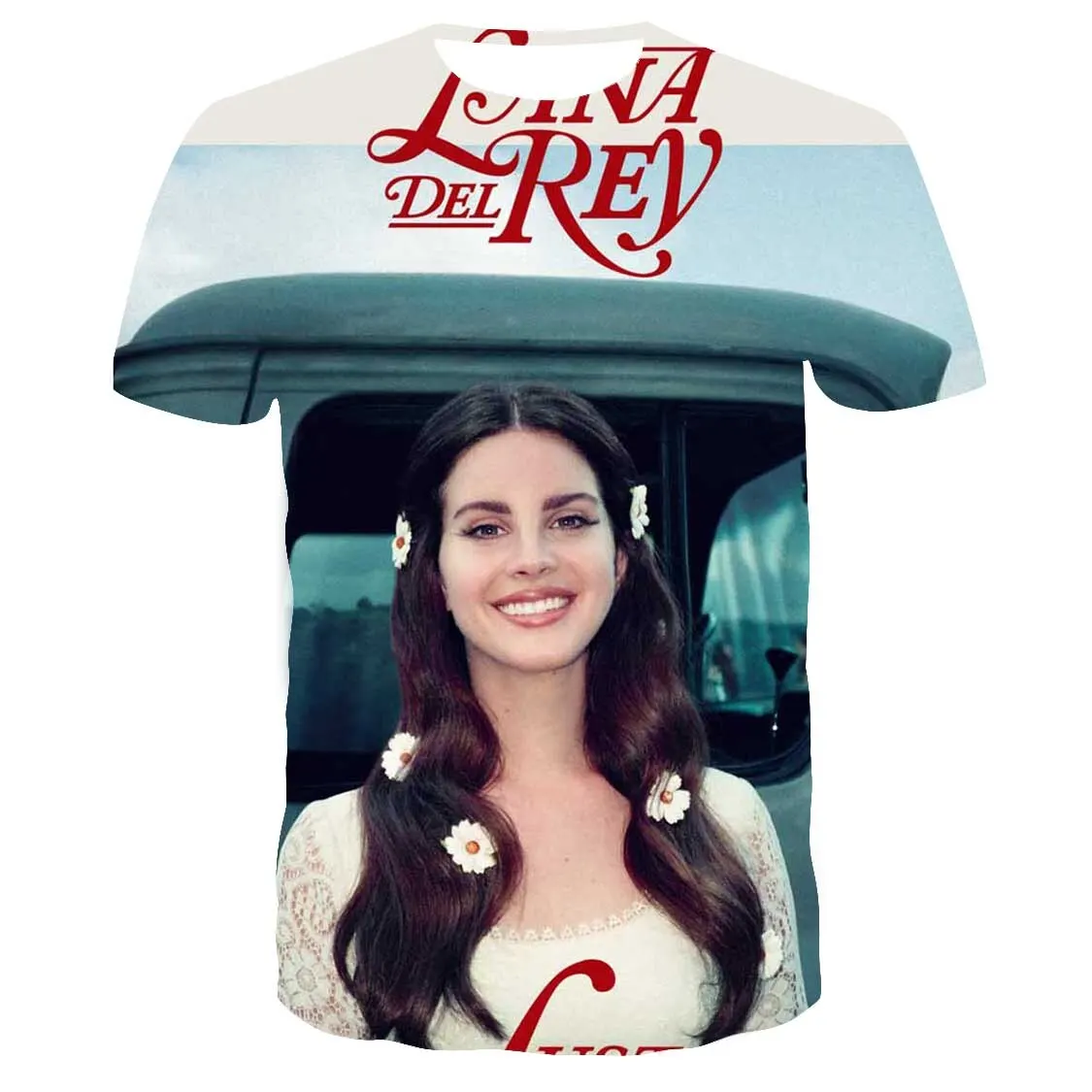Lana Del Rey 3D Print Short Sleeve T Shirts
