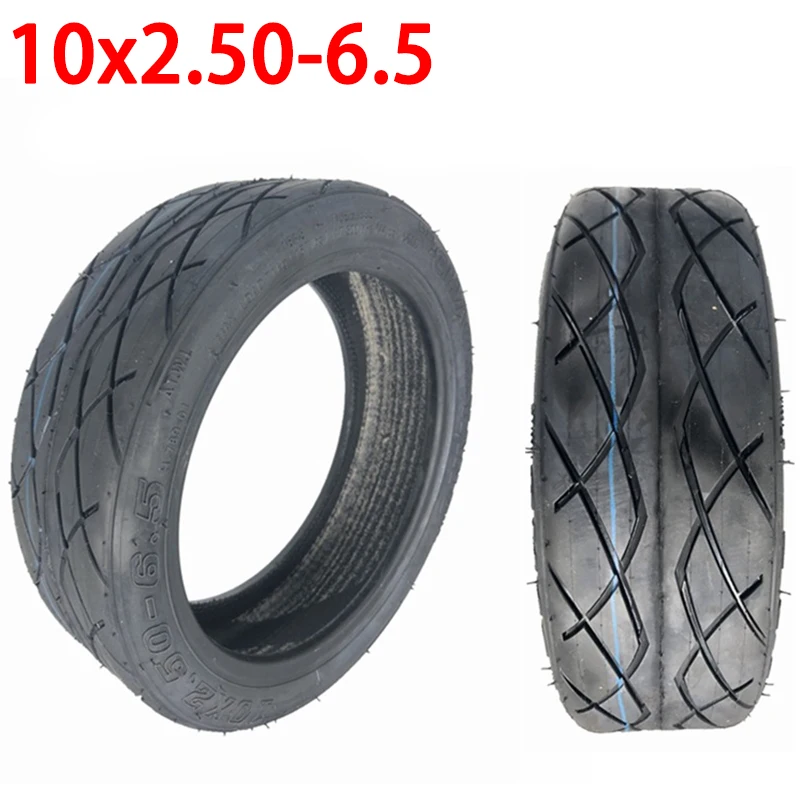 

10x2.50-6.5 Tubeless Tire for Electric Scooter Front and Rear Wheels Wear-Resistant Antiskid 10*2.50-6.5 Vacuum Tyre