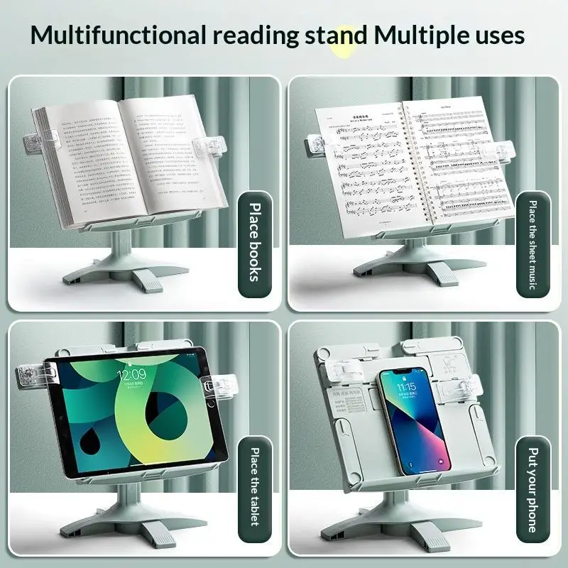 독서용 조절식 책꽂이 다기능 리프팅 랜딩 독서대 접이식 데스크탑 책꽂이
