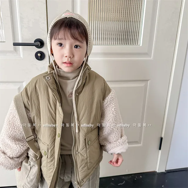 Générique Manteau Enfant à Capuche Impermeable Bébé Chaud Doudoune Veste Hiver Léger Epais Zippée Blouson Matelassé Rembourré Vêtement à Poches Filles Et Garcon De 6 Mois à 4 Ans