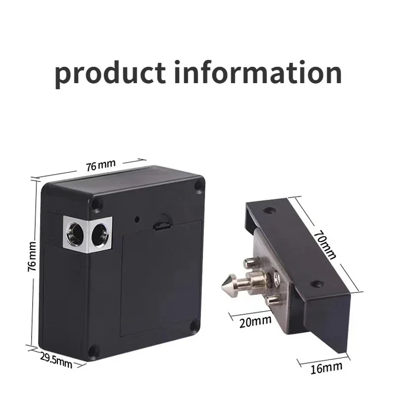 Smart Lock Smart Wood Door Keyless Invisible Electronic IC Card TTlock App Unlock Cabinet Locker Furniture Drawer