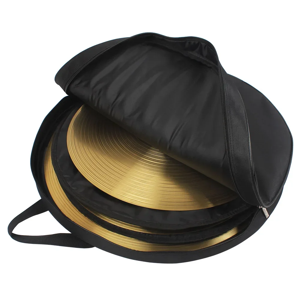 Cymbal Bag 21 Inch Backpack Cymbal Three Pockets Storage Bag for 8-20 Inch and Drum Sticks Percussion Instrument Parts