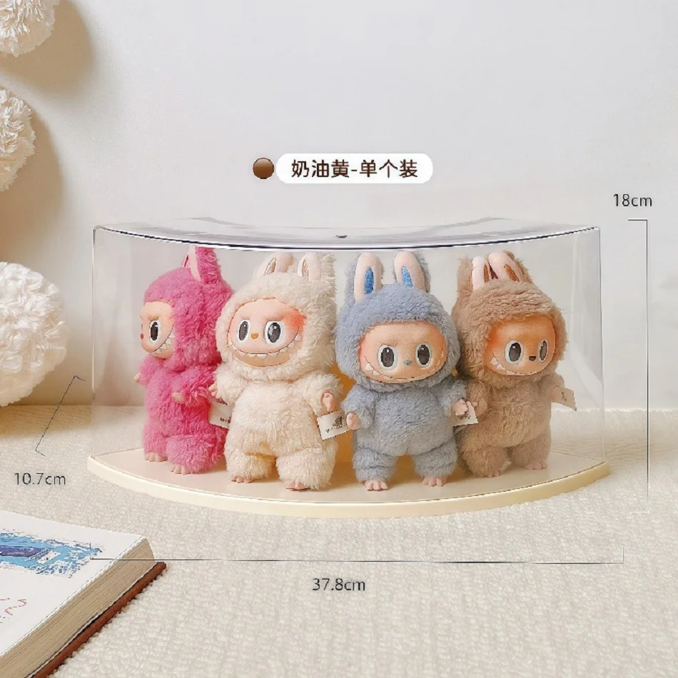 Labubu transparent display box single stackable canvas vinyl storage box figurine blind box storage rack image 23
