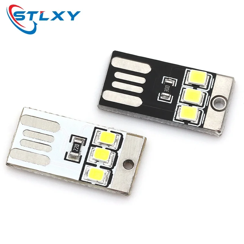 Stlxy 5Pcs 미니 슈퍼 밝은 USB 키보드 빛 노트북 컴퓨터 모바일 전원 공급 장치 칩 LED 야간 조명