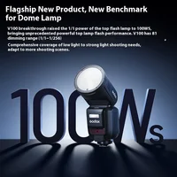 NEW! Godox V100 C/N/S/F/O TTL Li-ion Round Head On-Camera Flash 100Ws Beyond Limits V100S V100C V100N V100F V100O 2