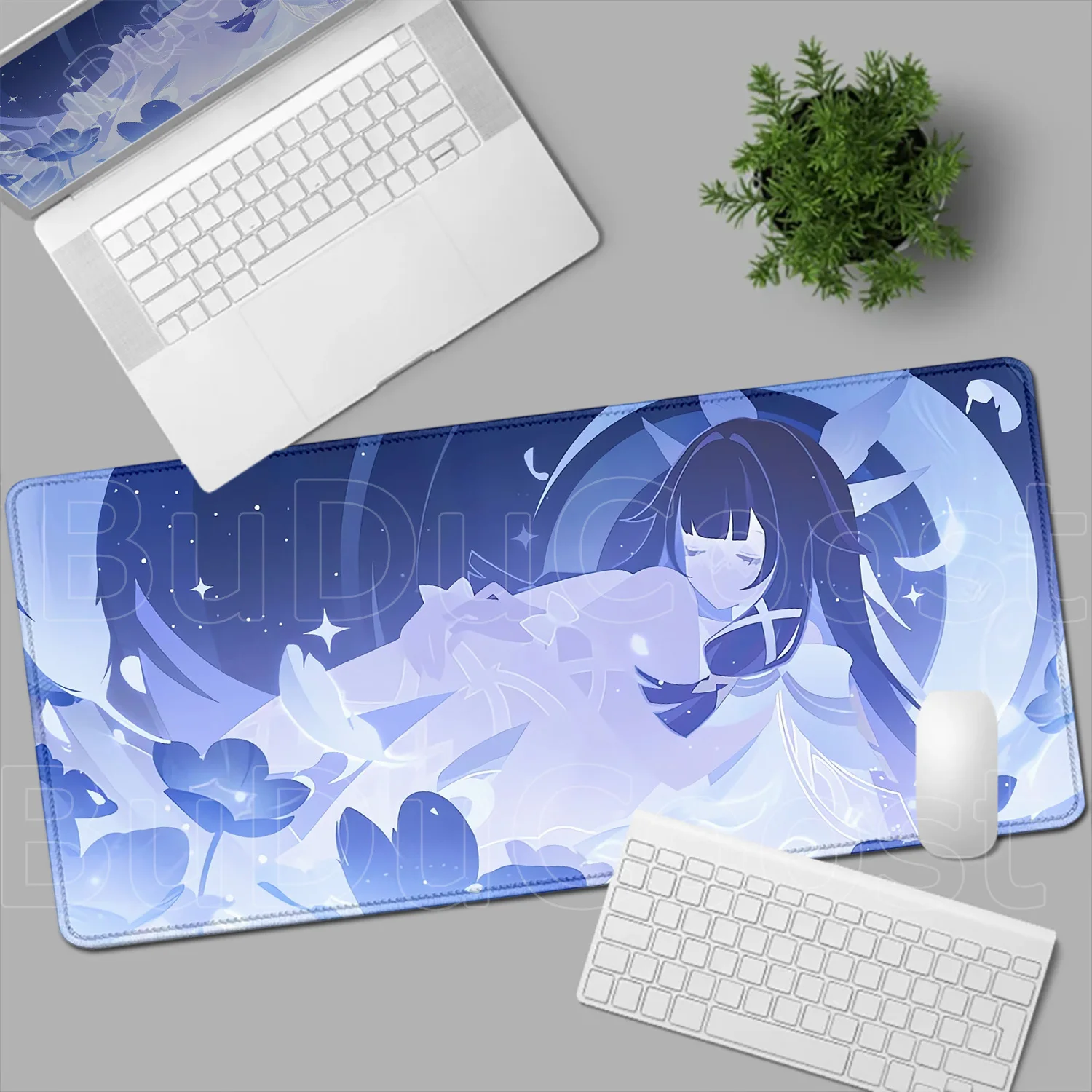Gamer's Deluxe Edge-Locked Mouse Pad Featuring Iconic Genshin Impact Characters