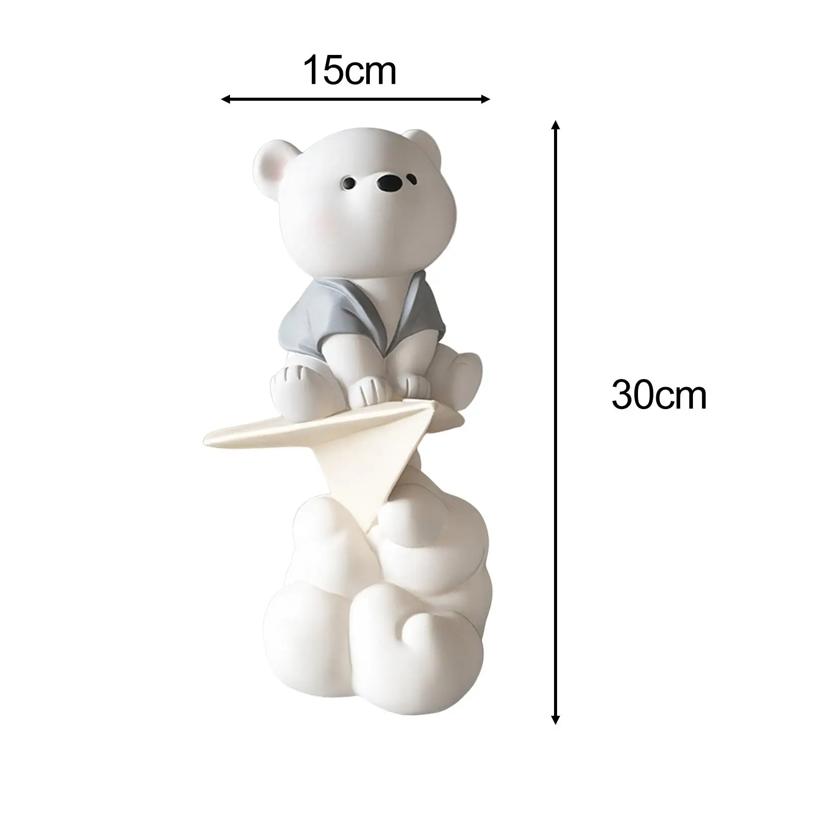 Adorable Bear Statue Ornament Table Versatile Collection Desktop Sculpture for Cabinets Bookshelf Entryway Bedroom Decoration Adorable Bear Statue Ornament Table Versatile Collection Desktop Sculpture for Cabinets Bookshelf Entryway Bedroom Decoration