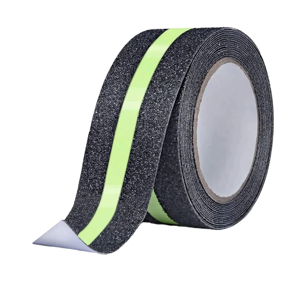 

5CM X 5/2M Anti Slip Traction Tape Glow In Dark Green Stripe Friction Abrasive Stair Step Anti-slip Strips Anti-slip Tape