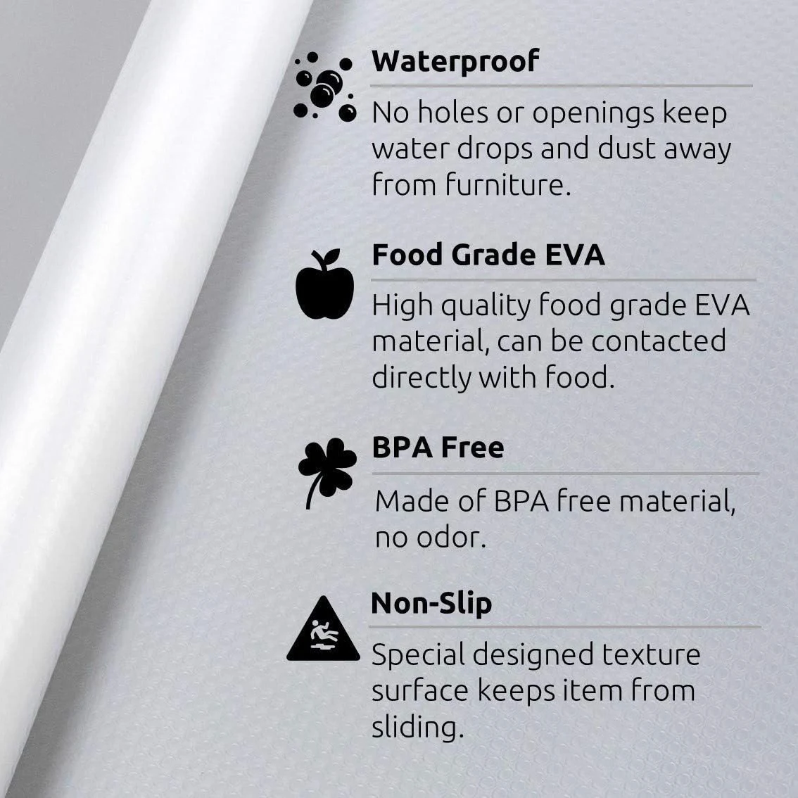 Alfombrillas reutilizables antideslizantes para cajones, alfombrilla  transparente impermeable de EVA, antiincrustante, antihumedad, almohadilla  para mesa de armario de cocina - AliExpress