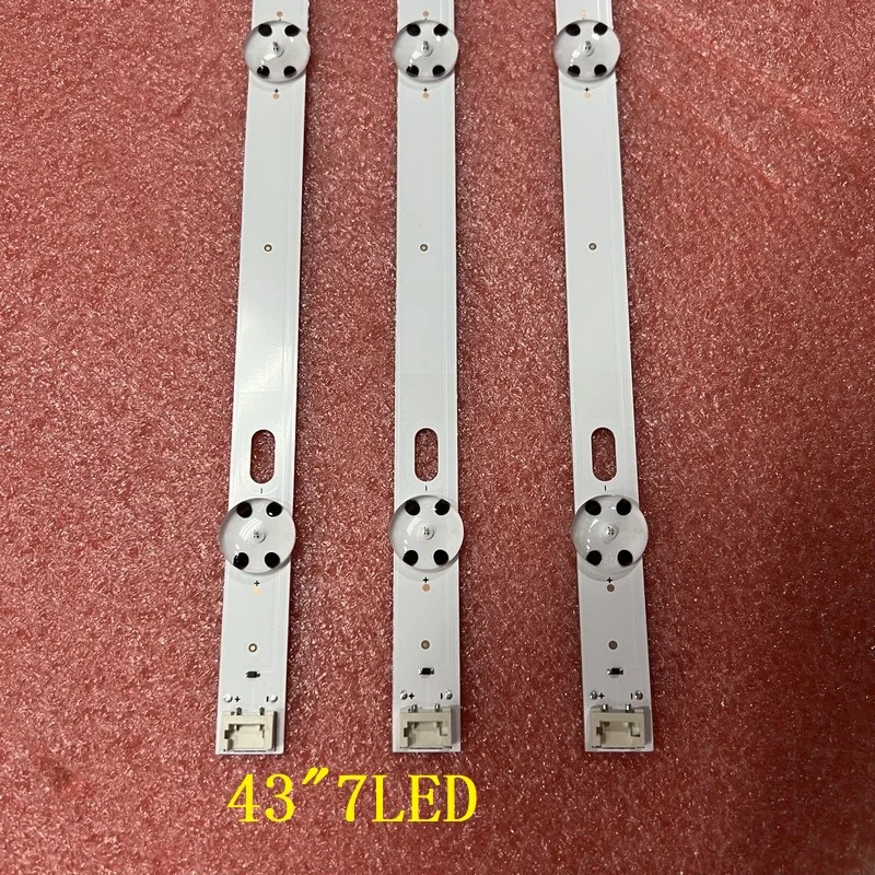 LED Backlight strip(3) for LG 43UJ635V 43UJ675V 43UK6300PLB 43UJ651V 43UJ634V 43UJ630V 43UJ561V 43UJ655V LC43490059A LC43490058A cuttable led strips