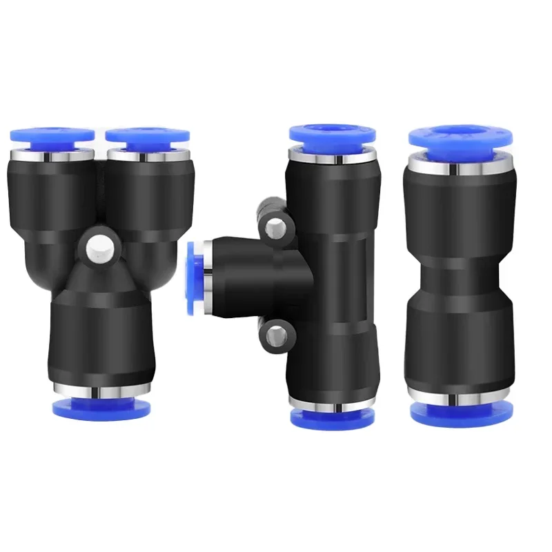 20/50PCS PE/PU/PY/PK/PM/PZA/PV/SA Pneumatic Fitting Pipe Connector Tube Air Quick Fittings Water Hose Couping 4 6 8 10 12 14mm