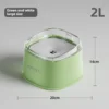 2L Floating Dog Cat Bowl - Dry-Chin Technology, No Splash Water Dish with Stable Base for Mess-Free Drinking 6
